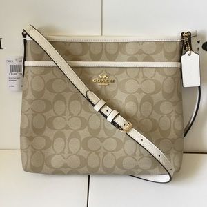 coach file crossbody in signature canvas